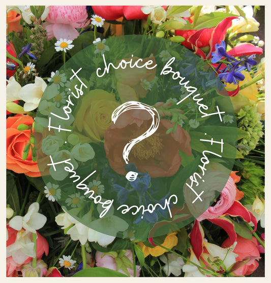 Florist choice aqua bouquet
